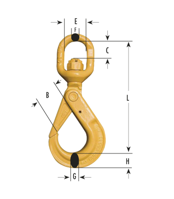 Bkl Swivel Locking Hook