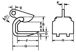 Renfroe HR Plate Clamp Specifications