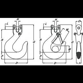 Clevlok Sling Hook Specfications