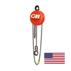Cyclone Hand Chain Hoist with American Flag